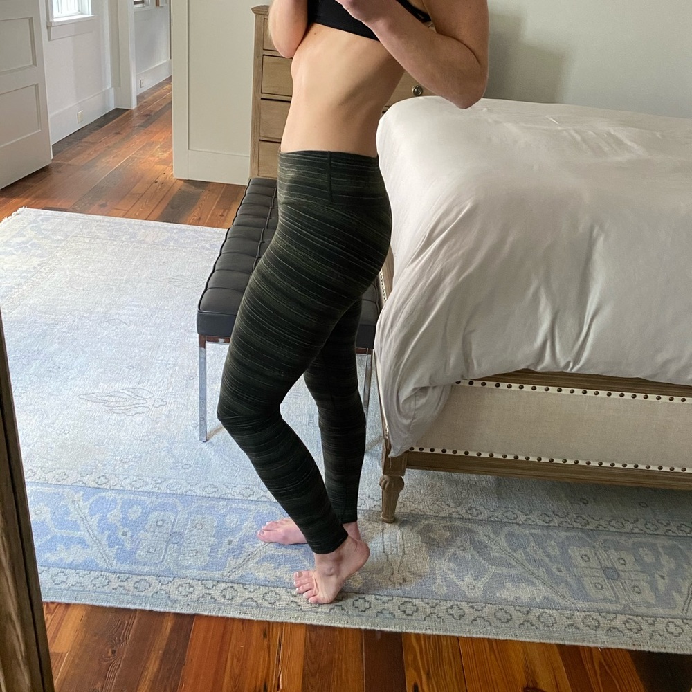 Lululemon Wunder Unders - Forest Green -Size 4.